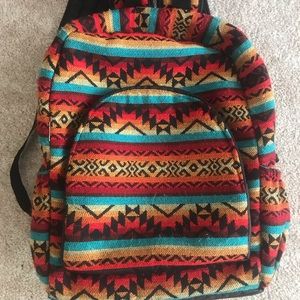 Aztec Print Backpack